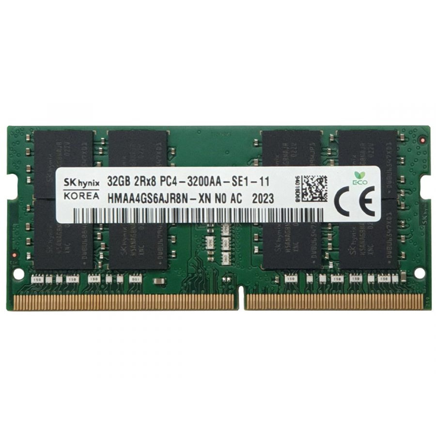 SK hynix 32 GB SO-DIMM DDR4 3200 MHz (HMAA4GS6AJR8N-XN) - зображення 1