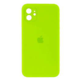 Epik iPhone 11 Silicone Case Square Full Camera Protective AA Neon Green