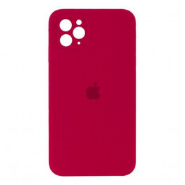 Epik iPhone 11 Pro Silicone Case Square Full Camera Protective AA Rose Red