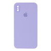 Epik iPhone XS Silicone Case Square Full Camera Protective AA Purple - зображення 1