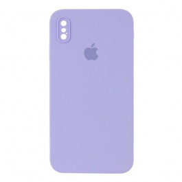 Epik iPhone XS Silicone Case Square Full Camera Protective AA Purple