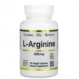 California Gold Nutrition L-Arginine AjiPure 500 mg 60 caps