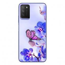   Boxface Silicone Case Xiaomi Poco M3 Orchids and Butterflies 41586-up673