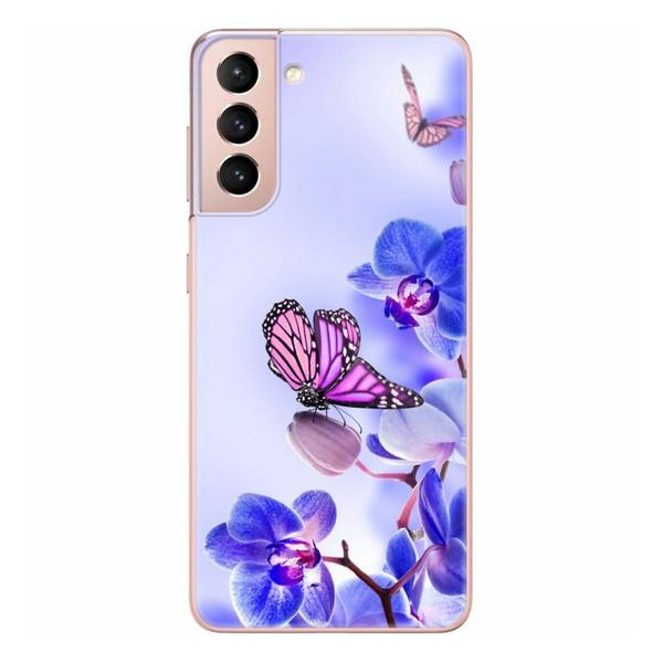 Boxface Silicone Case Samsung Galaxy G991 S21 Orchids and Butterflies 41709-up673 - зображення 1