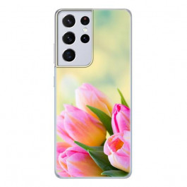 Boxface Silicone Case Samsung Galaxy G998 S21 Ultra Bouquet of Tulips 41719-up1062