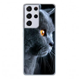 Boxface Silicone Case Samsung Galaxy G998 S21 Ultra English cat 41719-up1346
