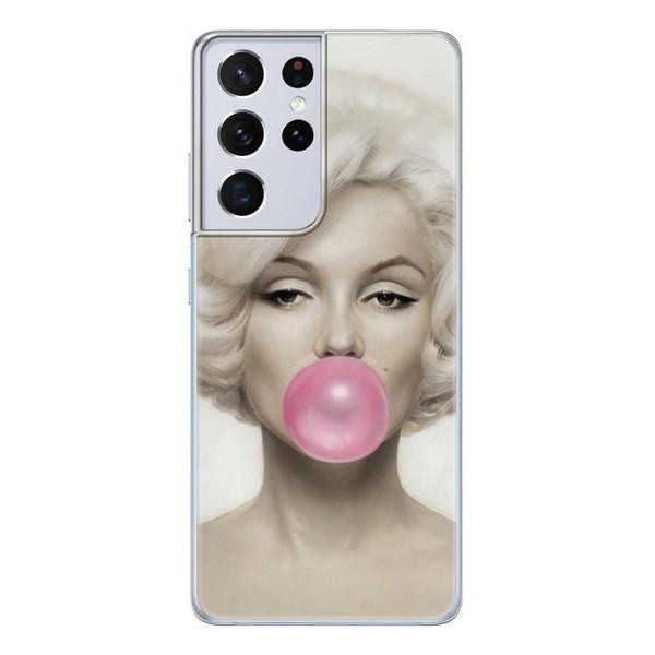 Boxface Silicone Case Samsung Galaxy G998 S21 Ultra Marilyn Monroe Bubble Gum 41719-up572 - зображення 1