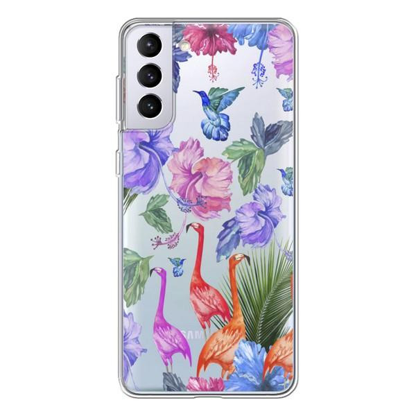 Boxface Silicone Case Samsung Galaxy G998 S21 Ultra Flamingo 41731-cc40 - зображення 1