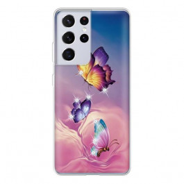 Boxface Silicone Case Samsung Galaxy G998 S21 Ultra Butterflies 941776-rs19
