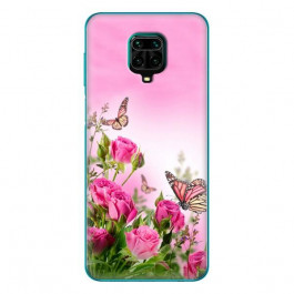 Boxface Silicone Case Xiaomi Redmi Note 9S Flowers 39475-up1000