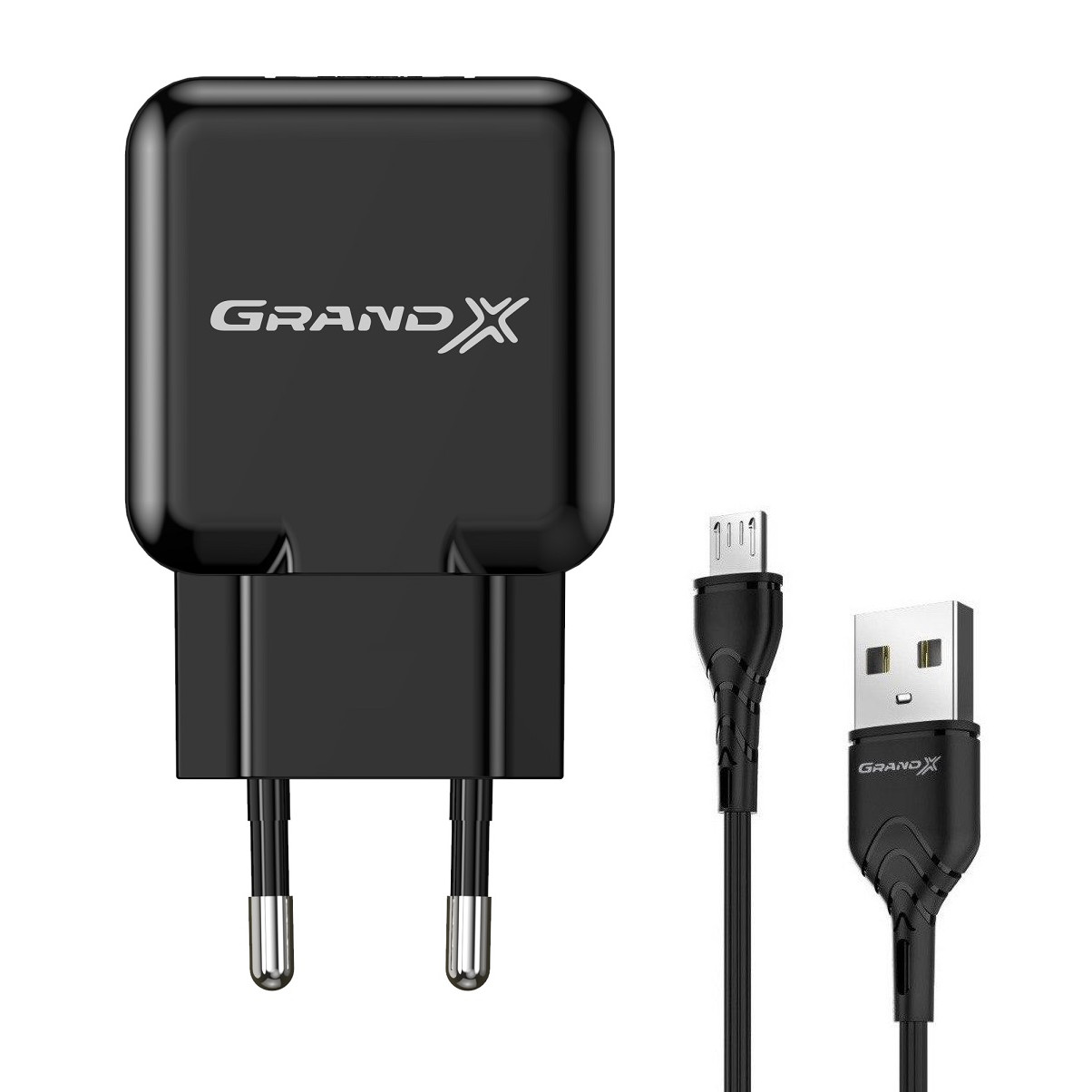 Grand-X CH-03 + Micro-USB Black (CH-03UMB) - зображення 1