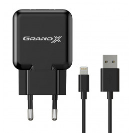 Grand-X CH03LTB USB 5V 2,1A + Lightning Black
