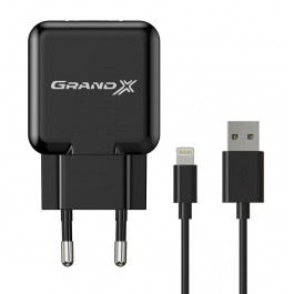   Grand-X CH03LTB USB 5V 2,1A + Lightning Black