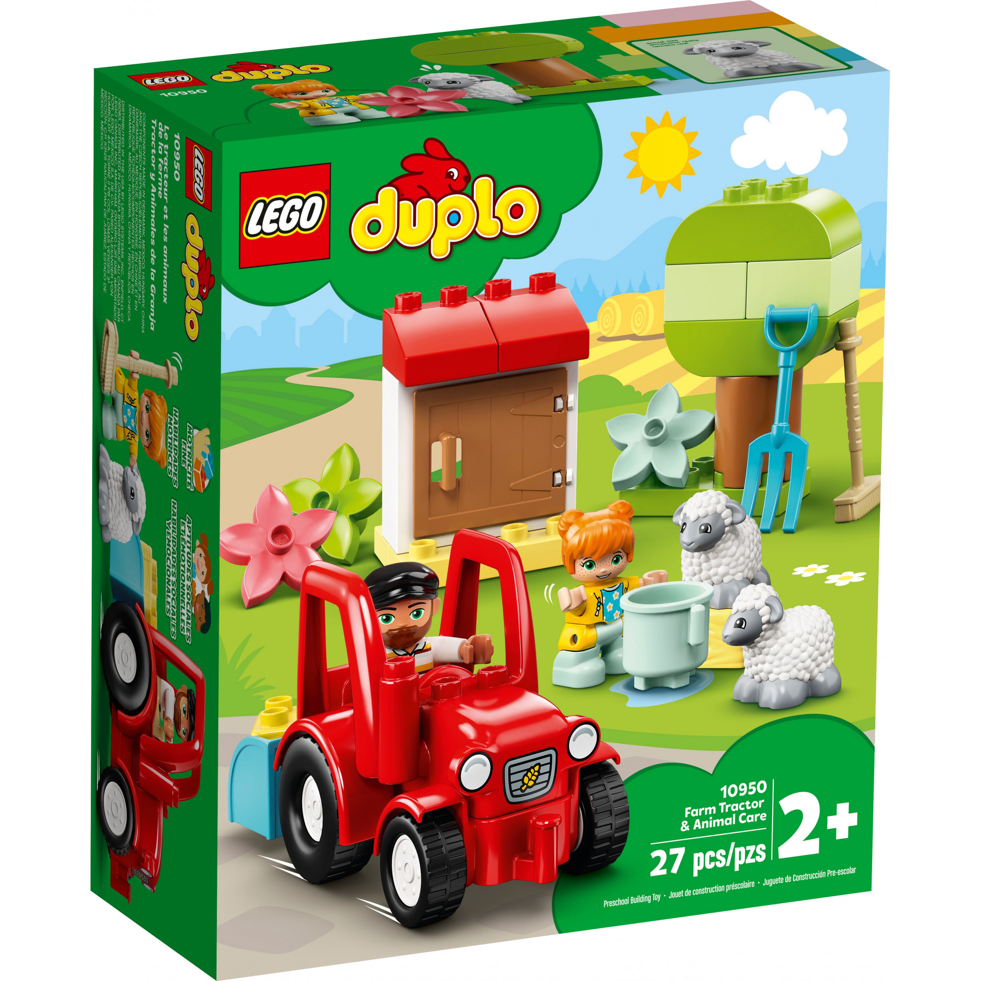 LEGO DUPLO Сельскохозяйственный трактор и животные (10950) - зображення 1
