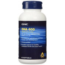 GNC DHA 600 mg 60 softgels