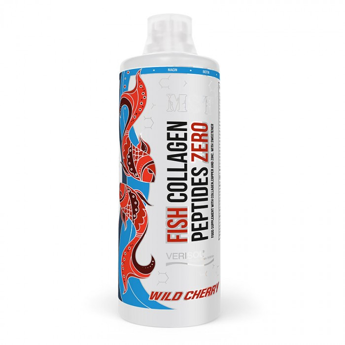 MST Nutrition Fish Collagen Peptides Zero 1000 ml /40 servings/ Wild Cherry - зображення 1