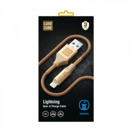 Luxe Cube Armored USB-Lightning 1m Gold (8886668670012)