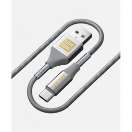 Luxe Cube Armored USB-USB Type-C 1m Gray (8886668688949)