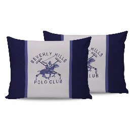 Beverly Hills Polo Club Наволочки  - BHPC 029 Blue 50x70 (2 шт)
