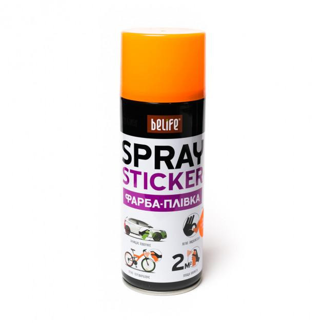 BeLife Жидкая резина оранжевый  Spray-sticker в аэрозольном баллоне (400мл) - зображення 1
