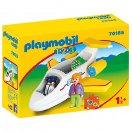   Playmobil 1.2.3 самолет с пассажирами 70185