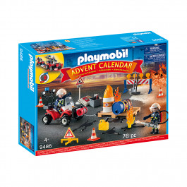 Playmobil Construction Site Fire Rescue 76 деталей 9486