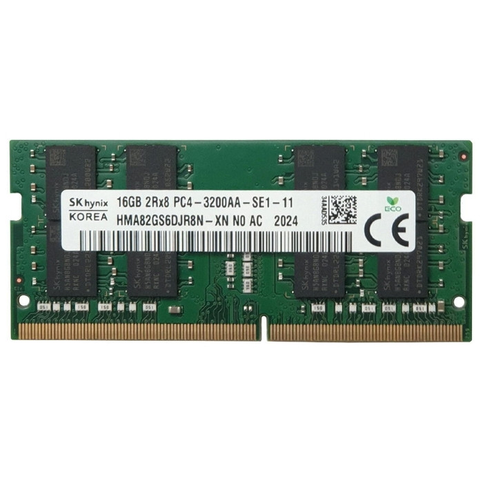 SK hynix 16 GB SO-DIMM DDR4 3200 MHz (HMA82GS6DJR8N-XN) - зображення 1