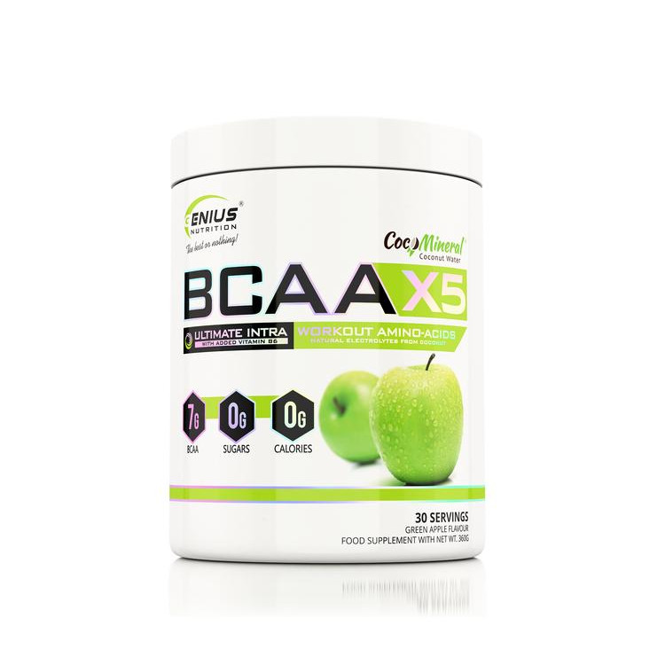 Genius Nutrition BCAA-X5 360 g /30 servings/ Green Apple - зображення 1