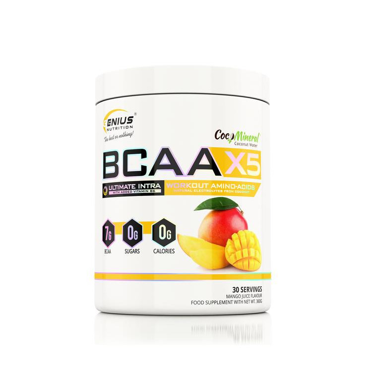 Genius Nutrition BCAA-X5 360 g /30 servings/ Mango - зображення 1