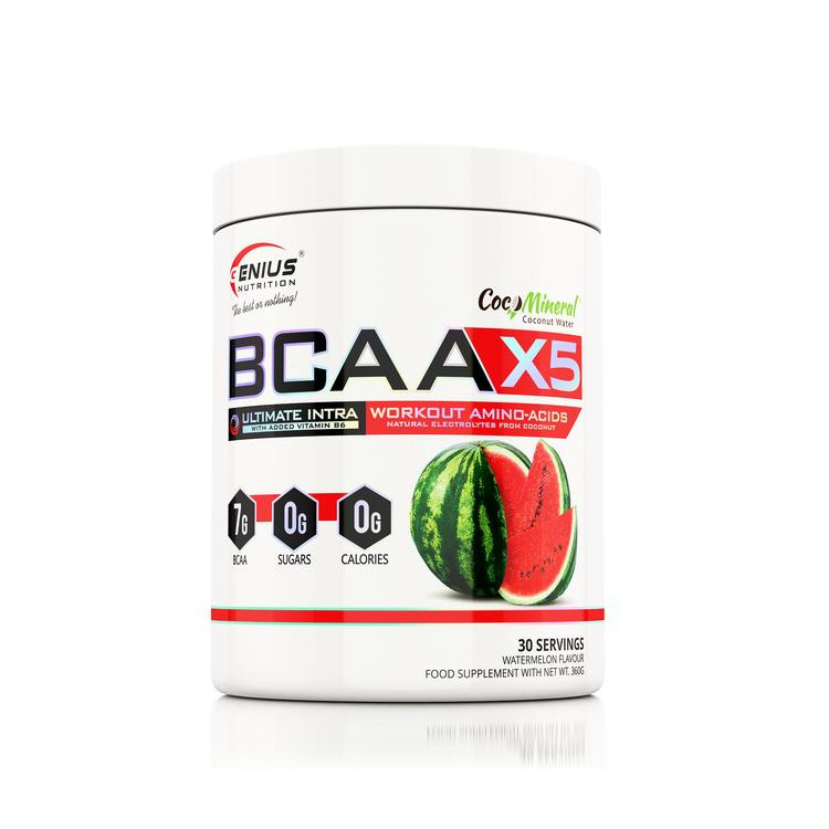 Genius Nutrition BCAA-X5 360 g /30 servings/ Watermelon - зображення 1
