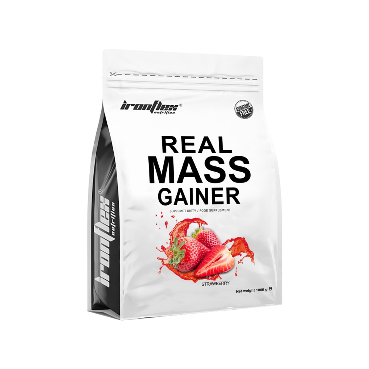 IronFlex Nutrition Real Mass Gainer 1000 g /13 servings/ Strawberry - зображення 1