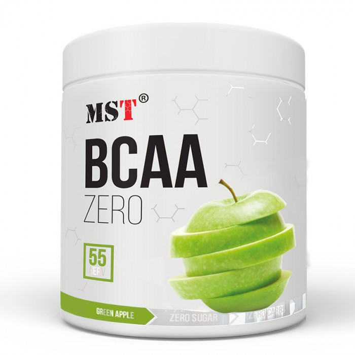 MST Nutrition BCAA Zero 330 g /55 servings/ Green Apple - зображення 1