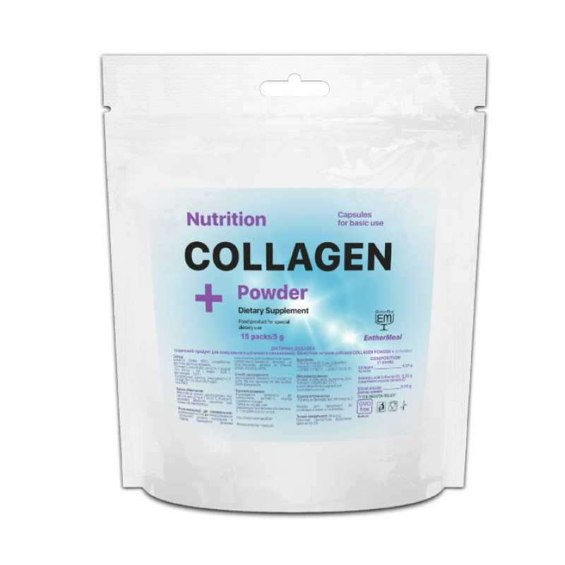 EntherMeal Collagen Powder 15x5 g Unflavored - зображення 1