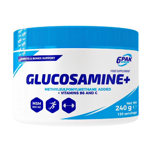 6PAK Nutrition Glucosamine+ 240 g /120 servings/ Unflavored - зображення 1