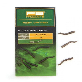 PB Products Изогнутая трубка для крючка ALIGNER SHORT SHANK Weed (водоросль) 8 шт. (20512)