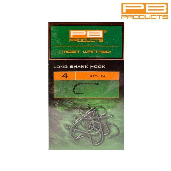 PB Products Long Shank Hook №4 (10pcs) - зображення 1