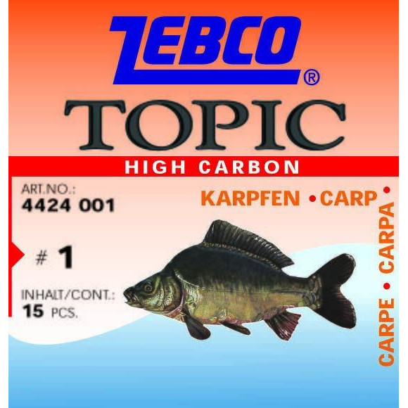 Zebco Topic Carp 4430 №2 (10pcs) - зображення 1