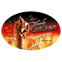 Quantum Наклейка "Bloody Chicken" 9,5*14,5cм (9949013)