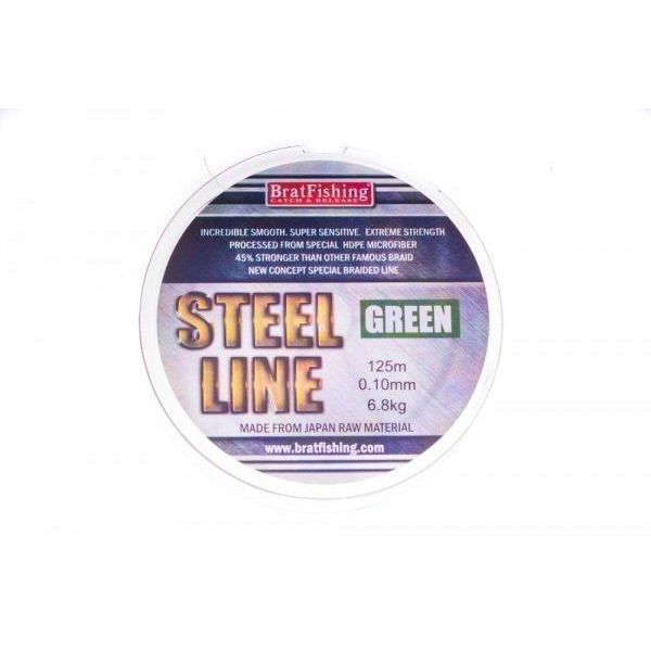 Bratfishing Steel Line Green (0.12mm 125m 8.10kg) - зображення 1