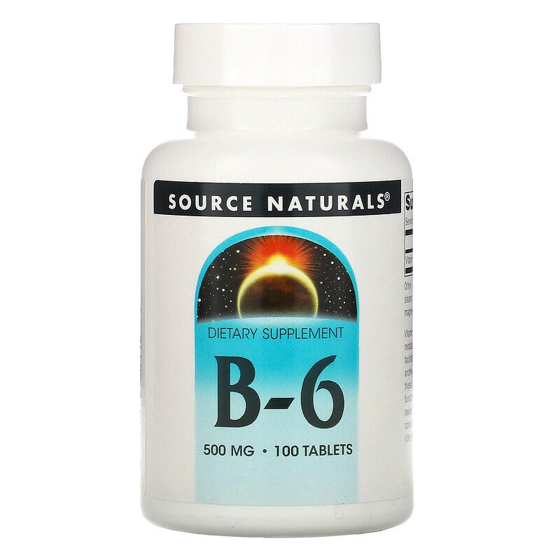 Source Naturals Vitamin B-6 500 mg 100 tabs - зображення 1