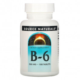 Source Naturals Vitamin B-6 500 mg 100 tabs