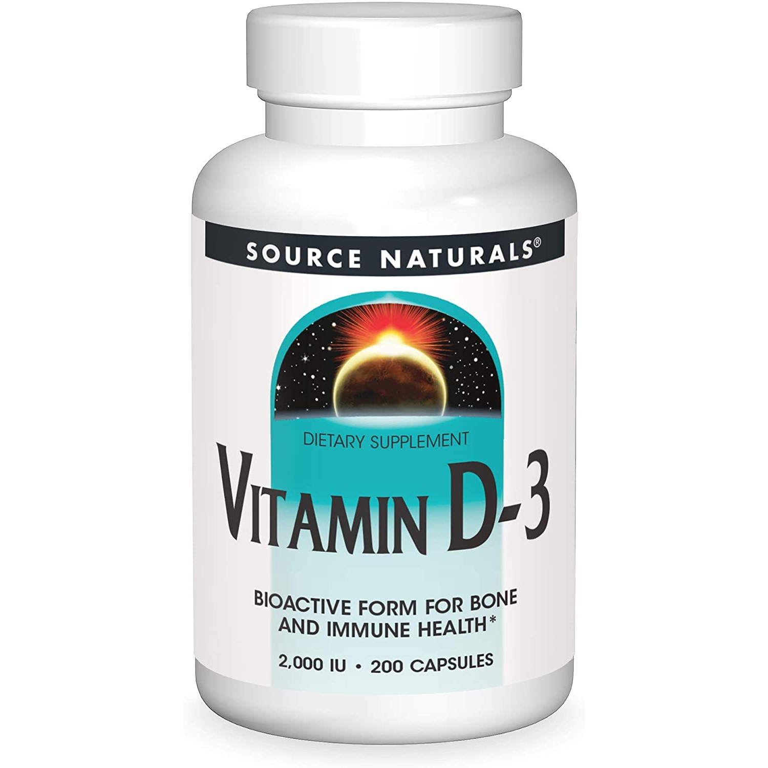 Source Naturals Vitamin D-3 2000 IU 200 caps - зображення 1
