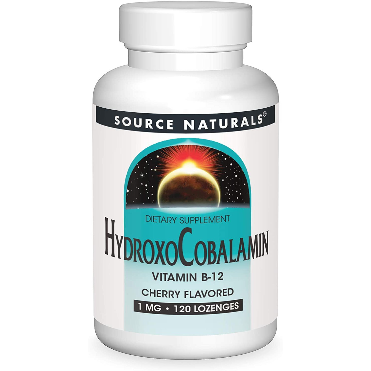 Source Naturals HydroxoCobalamin /Vitamin B-12/ 120 tabs Cherry - зображення 1