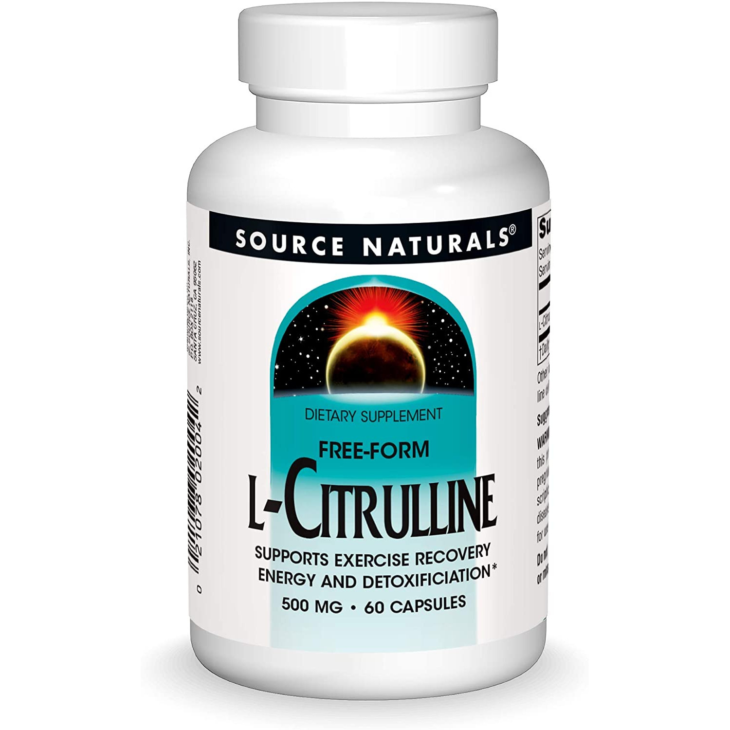 Source Naturals L-Citrulline 500 mg 60 caps - зображення 1