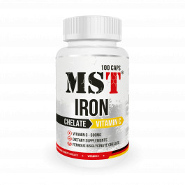 MST Nutrition Iron Chelate + Vitamin C 100 caps