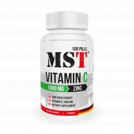 MST Nutrition Vitamin C 1000 mg + Zinc Chelate 100 tabs