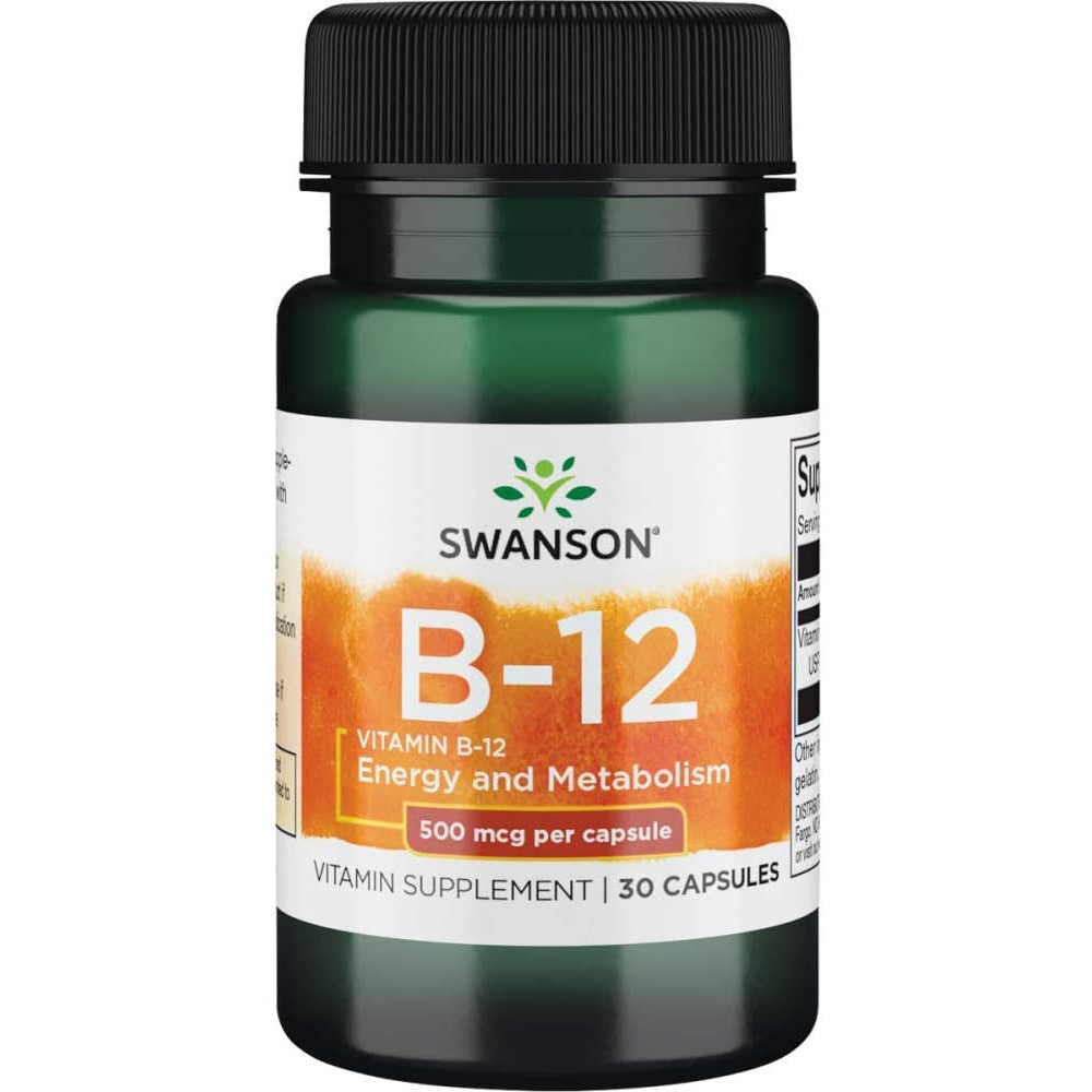 Swanson Vitamin B12 500 mcg 30 caps - зображення 1