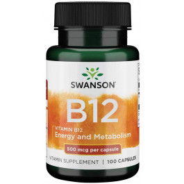 Swanson Vitamin B12 500 mcg 100 caps