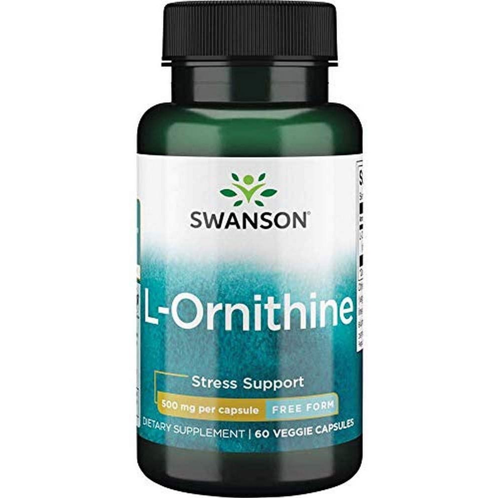 Swanson L-Ornithine - Free Form 500 mg 60 caps - зображення 1