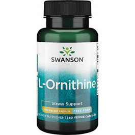   Swanson L-Ornithine - Free Form 500 mg 60 caps